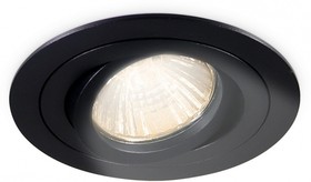 Ambrella Встраиваемый поворотный точечный светильник GU5.3 TN102502 BK черный GU5.3 D92*28