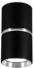Ambrella Накладной точечный светильник GU10 TN213116 BK/CH черный/хром GU10 D55*100
