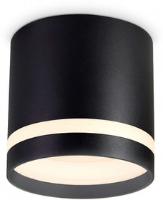 Ambrella Накладной точечный светильник GX53 с акрилом TN5373 BK черный GX53 D82*80