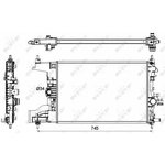 53148, Радиатор охлаждения OPEL ASTRA 10-, ASTRA GTC 11-, ASTRA J 09-,