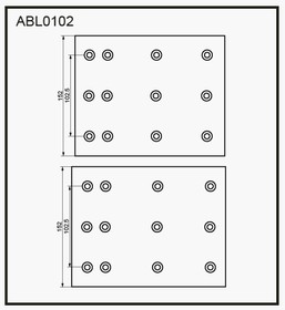ABL0102, Накладки тормозные,комплект STD / WVA (4514) HCV