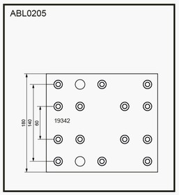 ABL0205, Накладки тормозные,комплект STD / WVA (19262/19342) HCV