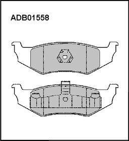 Колодки задние CHRYSLER PTCruiser/Sebring/VOLGA Siber ALLIED NIPPON ADB 01558