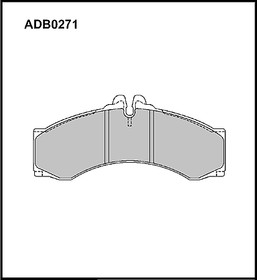 ADB0271, Колодки тормозные MB Sprinter (901-904,909) 95-; VW LT 28-35 II, 28-46 II 96- передние Allied