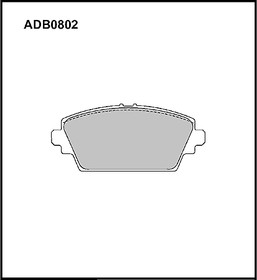 ADB0802, ADB0802_колодки дисковые передние!\ Honda Accord 1.8/2.0/2.0TDi, Nissan Primera 98