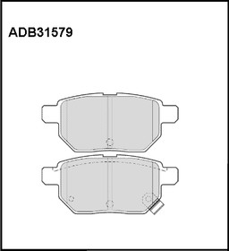 Колодки задние TOYOTA Auris 07 /Corolla 06  ALLIED NIPPON ADB 31579