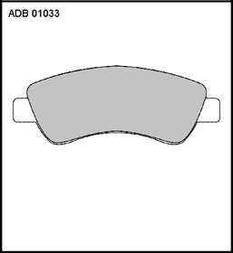 ADB01033, Колодки тормозные дисковые | перед |