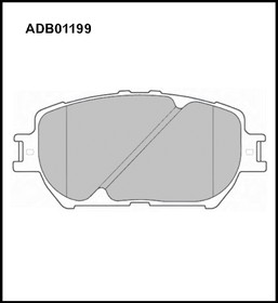 ADB01199, Колодки тормозные Toyota Camry (V30) 01-06; Lexus ES 01-04, IS250 05-13 передние Allied Nippon