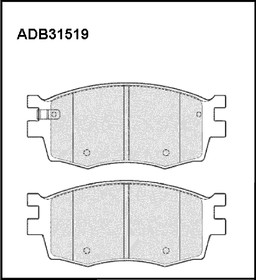 ADB31519, Колодки тормозные дисковые | перед |