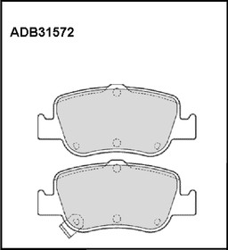 ADB31572, Колодки тормозные дисковые | зад |