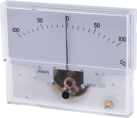 Фото 1/2 IS 11005, Analogue Panel Ammeter 50μA DC, 32.3mm x 73.7mm, ±1.5 % Moving Coil