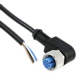 2273083-1, Right Angle Female 4 way M12 to Unterminated Sensor Actuator Cable, 1.5m
