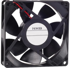 09225VE-12Q-CT-00, DC Fans Tubeaxial Fan, 92x92x25mm, 12VDC, Stainless Steel Ball, 3 Wire, IP68/IP69K