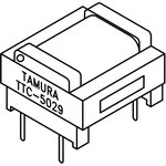 TTC-5029, Telecom Transformer 1:1 40Ohm Prim. DCR 40Ohm Sec. DCR 4Term ...