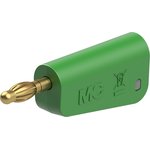 4 mm plug, screw connection, 2.5 mm², green, 64.1045-25