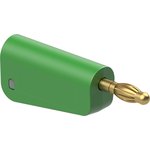 4 mm plug, screw connection, 2.5 mm², green, 64.1045-25