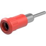 4 mm socket, round plug connection, mounting Ø 8.2 mm, red, 64.3011-22
