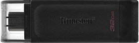 Фото 1/10 Флеш Диск Kingston 64Gb DataTraveler 70 Type-C DT70/64GB USB3.2 черный