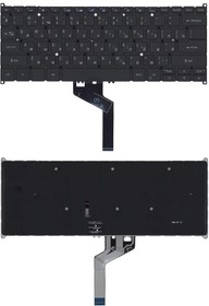 Фото 1/2 Клавиатура для ноутбука Acer TravelMate P4 P414-51 черная