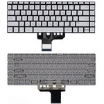Клавиатура для ноутбука HP Pavilion 13-AN серебристая без рамки без подсветки
