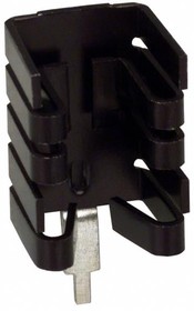 Фото 1/2 576802B04100G, Heat Sinks Plug-In Style Heat Sink for TO-220, Vertical, 12.7x12.7x19.05mm, Clip-On Tab