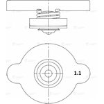 LL1905, Крышка (пробка) радиатора для ам Toyota,Nissan ...