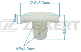 Фото 1/3 be-3490, Клипса крепёжная VAG (миним. кол-во заказа 10 шт)