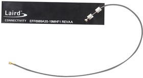 EFF6989A3S-19MHF1, Antenna, Adhesive, Linear Vertical, PCB, 698 MHz - 6 GHz, 4.5 dBi, 50 ohm, 5W