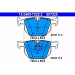 13.0460-7225.2, Колодки тормозные дисковые задн, BMW: 3 320 d/320 d xDrive/320 ...