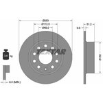 Диск тормозной задний с покрытием PRO AUDI/SEAT/ SKODA/VOLKSWAGEN TEXTAR 92120903