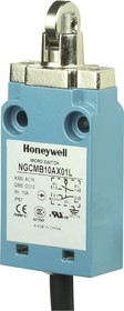 Фото 1/2 NGCMB10AX01L, NGC Series Roller Plunger Limit Switch, NO/NC, IP67, SPDT, Metal Housing, 240V ac Max, 6A Max