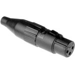 AC3FCP, XLR Connectors 3 Pole XLR Female Cable Conn Stamped Contact ...