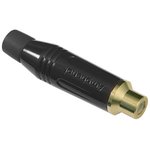 ACJR-BLK, RCA (Phono) Audio / Video Connector, 2 Contacts, Socket ...