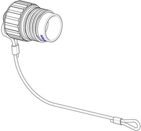 Фото 1/2 BEF10PLY, Standard Circular Connector Pressure Sealing Cap plug SZ 10 w/o cord