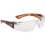 Открытые очки RUSH+, clear, оранжевые дужки PLATINUM RUSHPPSIO