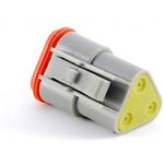 AT06-3S-RD01, AT Automotive Connector Plug 3 Way, Crimp Termination