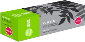 Фото 1/10 Картридж лазерный Cactus CS-TK1130 TK-1130 черный (3000стр.) для Kyocera FS-1030/1130