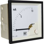 PQ74-I20L2N1CAW0ST, Sigma Analogue Panel Ammeter 20mA DC, 68mm x 68mm Moving Coil