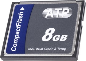 Фото 1/2 AF8GCFI-TACXP, CompactFlash Industrial 8 GB SLC Compact Flash Card
