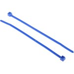 116-01816 T18R-PA66-BU, Cable Tie, 100mm x 2.5 mm, Blue Polyamide 6.6 (PA66), Pk-100