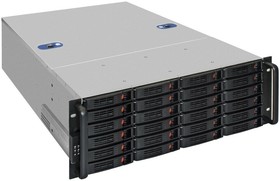 Фото 1/10 Серверный корпус ExeGate EX292550RUS Pro 4U660-HS24  RM 19", высота 4U, глубина 660, БП 500ADS, 24xHotSwap, USB