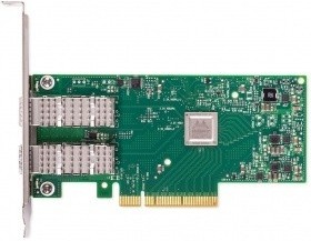 Фото 1/7 Mellanox ConnectX-4 Lx EN network interface card, 10GbE dula-port SFP+, PCIe3.0 x8, tall bracket, ROHS R6 (MCX4121A-XCAT)
