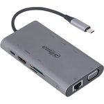 Док станция DAHUA Док станция 9 in 1 USB 3.1 Type-C to USB 3.0 + HDMI + RJ45 + ...