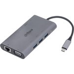 Док станция DAHUA Док станция 9 in 1 USB 3.1 Type-C to USB 3.0 + HDMI + RJ45 + ...