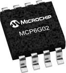 MCP6G02T-E/SN, SP Amp Selectable Gain Amplifier Dual R-R I/O 5.5V 8-Pin SOIC N T/R