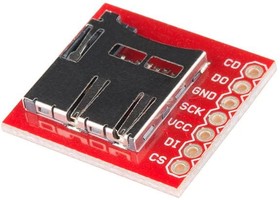 SF-BOB-00544, Модуль адаптер, штыревой,microSD, SD micro, Интерфейс SPI