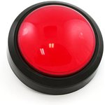 COM-09181, SparkFun Accessories Big Dome Pushbutton - Red