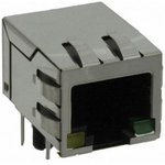 SS74800-132F, Modular Connectors / Ethernet Connectors Right Angle LED conn 1G - ...