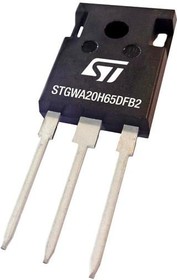 Фото 1/3 STGWA20H65DFB2, IGBT Transistors Trench gate field-stop 650 V, 20 A high speed HB2 series IGBT