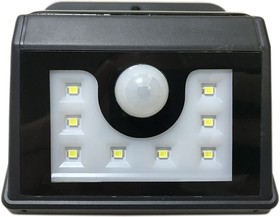 Фото 1/9 602-210, LED светильник настенный на солнечных батареях с датчиком движения, 8 LED